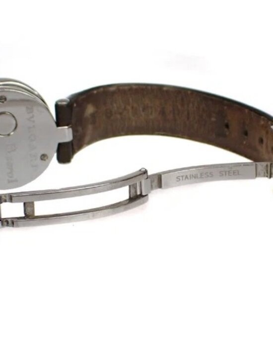 BVLGARI B.Zero1 Quartz Wrist Watch 22mm Diamond MOP Patent Leather BZ22S 13RH802 main image 4